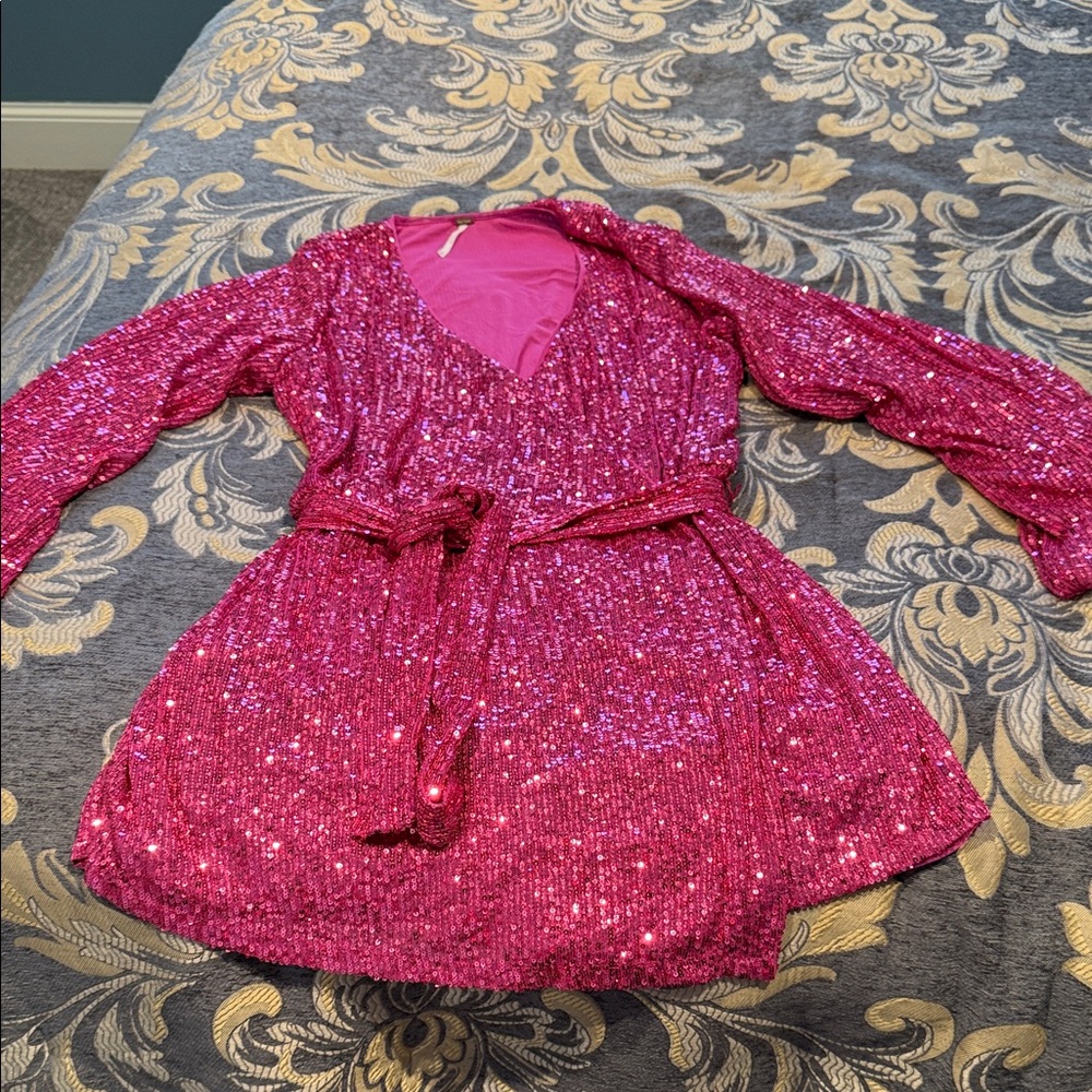 Free People Shimmering Pink women’s shorts/romper